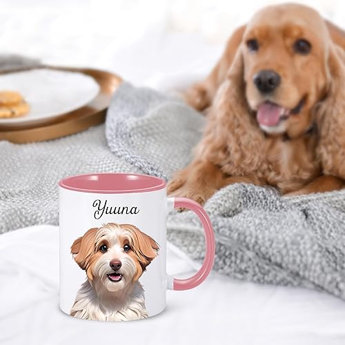 Miniatura 6 de Taza personalizada para mamá de perro, taza de perro personalizada con nombre de foto de mascota, tazas de café de perro para mujeres, taza