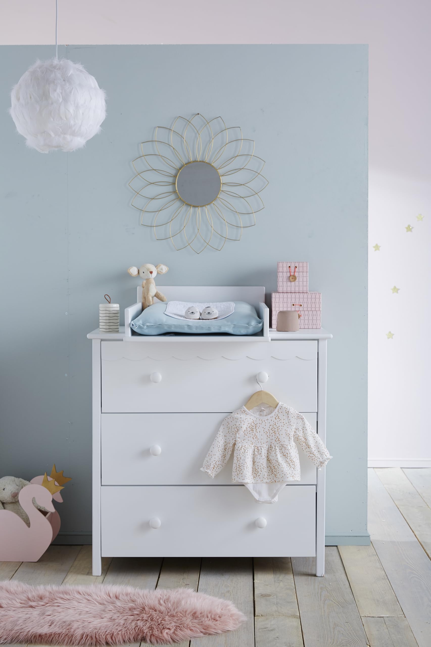VERTBAUDET Plan à langer pour commodes bébé blanc TU