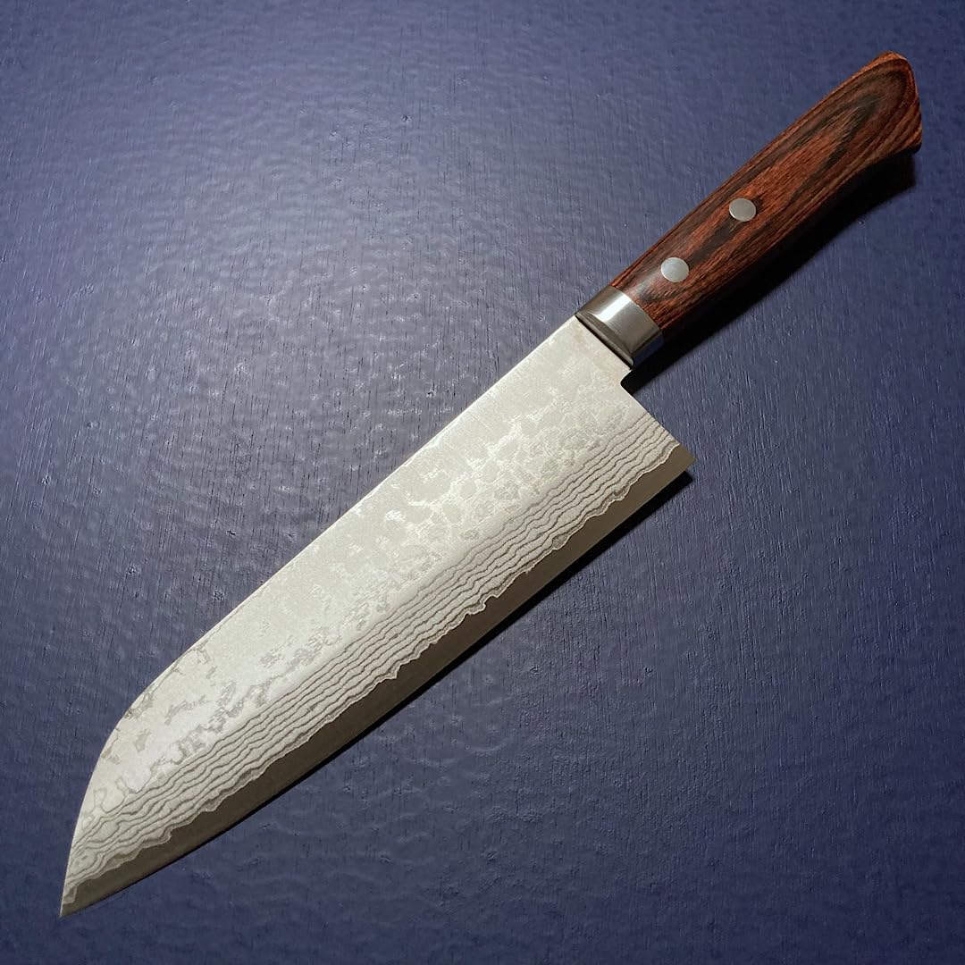 Amazon | 訓平作 三徳包丁 170mm 彩流 マホガニー柄 積層