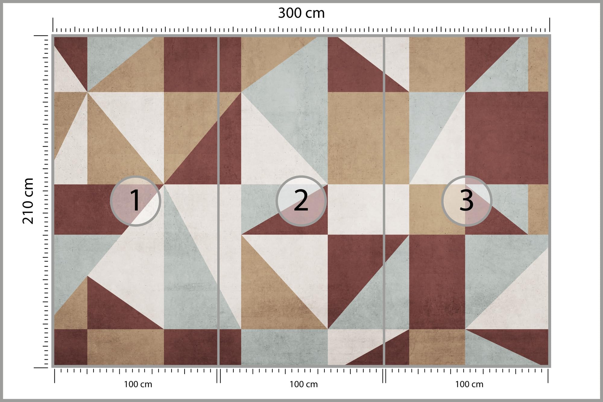 Muralo Papel Pintado en TNT 3D - 300x210 cm