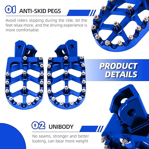 Miniatura 5 de CHANGCHENG Estriberas para moto de cross Estriberas de motocicleta Pedales descansos CNC para Sur Ron Light Bee S/X Segway X260 X160 Talaria Sting