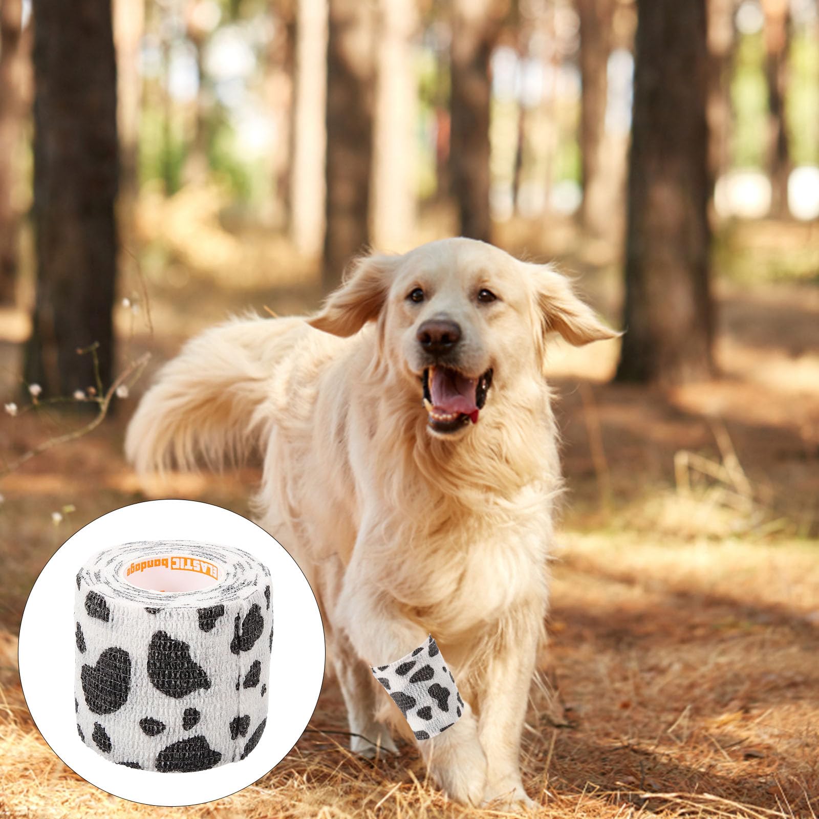 BESPORTBLE 6 Rolls Pet Self Dog Wraps Bandages for Dogs Dog Tape Horse Body Cow Horse Leg Wraps Cow Shoeing Bandages Tape Non-woven Fabric - Image 4