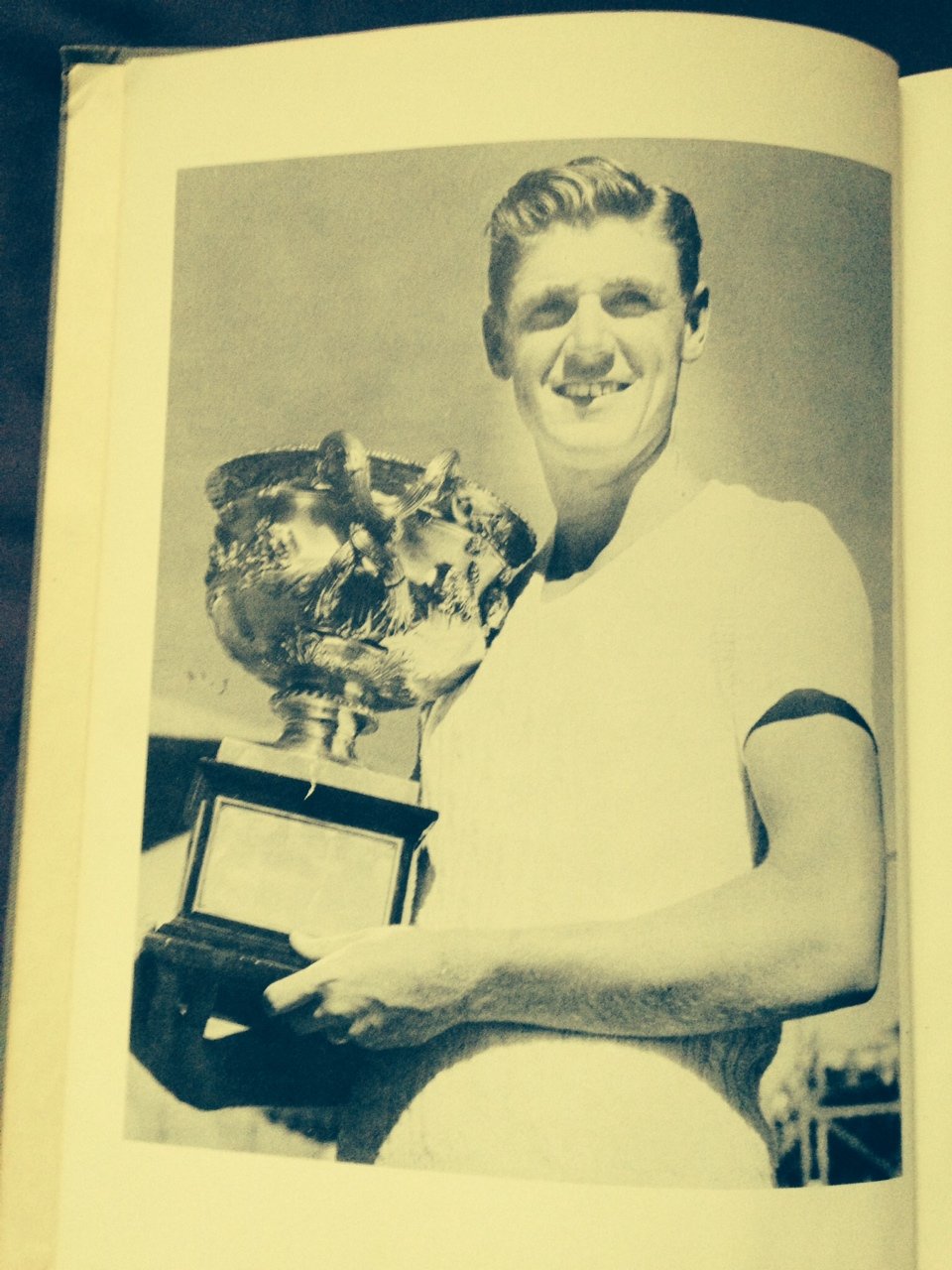 Press Photo Frank Sedgman during a tennis match - sbs06095 - Historic Images