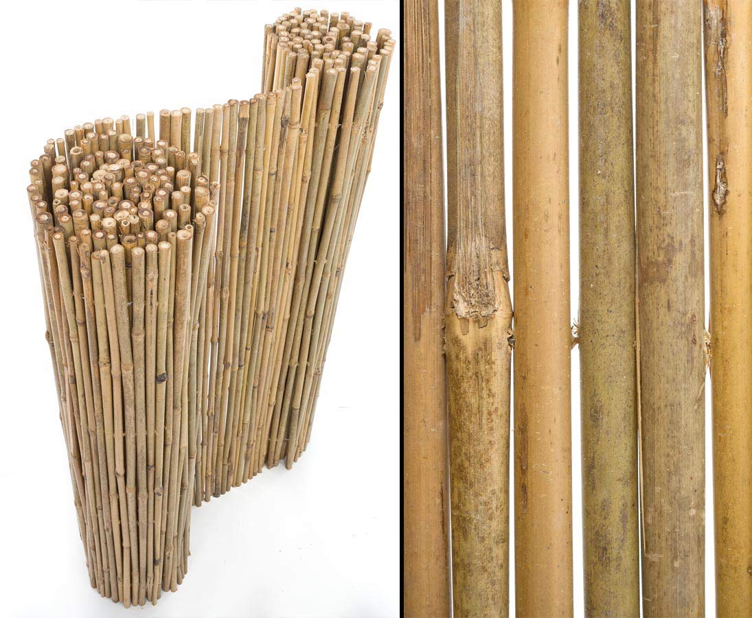 B-Ware mata bambusowa Bali, bardzo stabilna, 100 x 300 cm – ogrodzenie chroniące przed wzrokiem, ścianka ogrodowa, ochrona przed wzrokiem balkonowych, ochrona przed wiatrem, ochrona przed wzrokiem do ogrodu i tarasu, ochrona przed słońcem na balkon, ścian