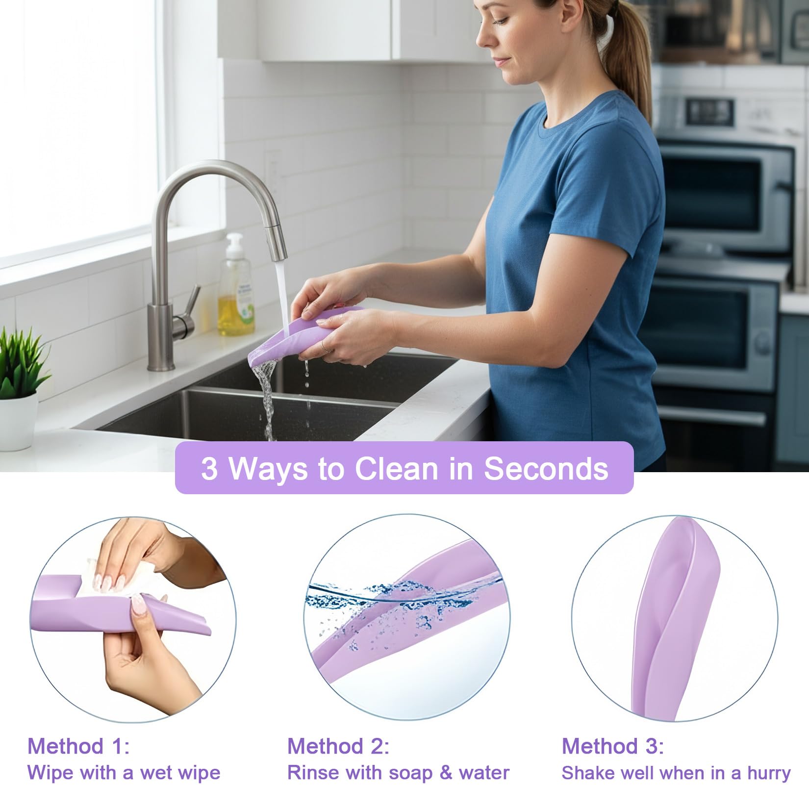 Orinal Femenino Portátil para Orinar de Pie, Embudo de Viaje Reutilizable para Mujer, Accesorio de Baño para Camping y Senderismo