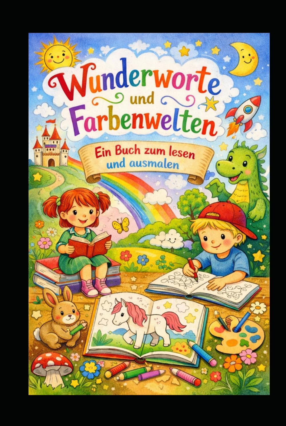 Wunderworte und Farbenwelten. Ein Buch zum lesen und ausmalen
