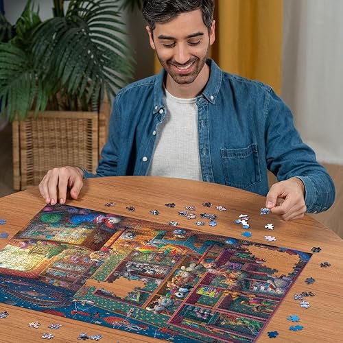 Miniatura 3 de Ravensburger Abandoned Series Tattered Toy Store - Rompecabezas de 1000 piezas para adultos - 12000636 - Herramientas hechas a mano, fabricado en