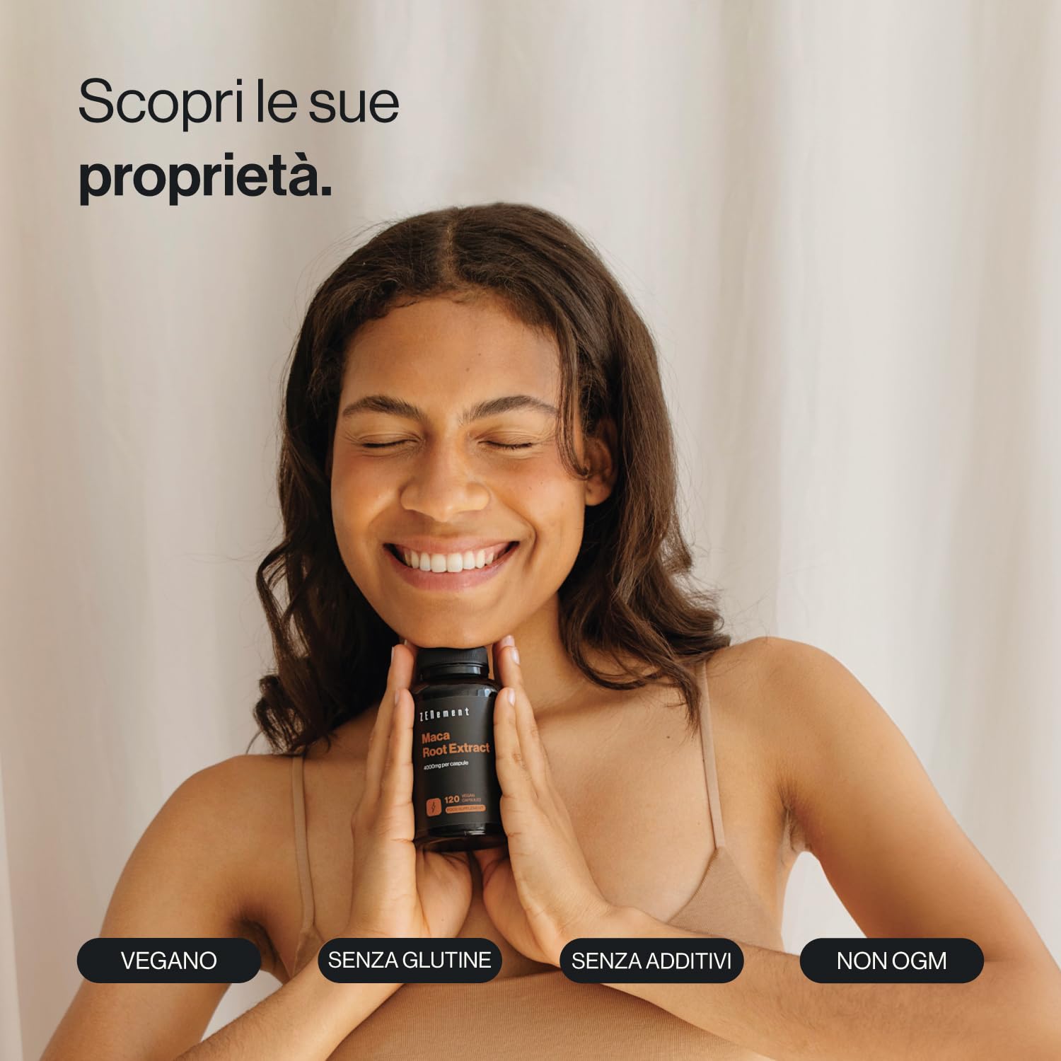 Maca Peruviana – Estratto di Radice standardizzato in Macaeni e Macamidi – 4000 mg di Pianta Intera per Capsula – Maca Donna e Uomo – 120 Capsule Vegane – Scorta per 4 Mesi – Zenement