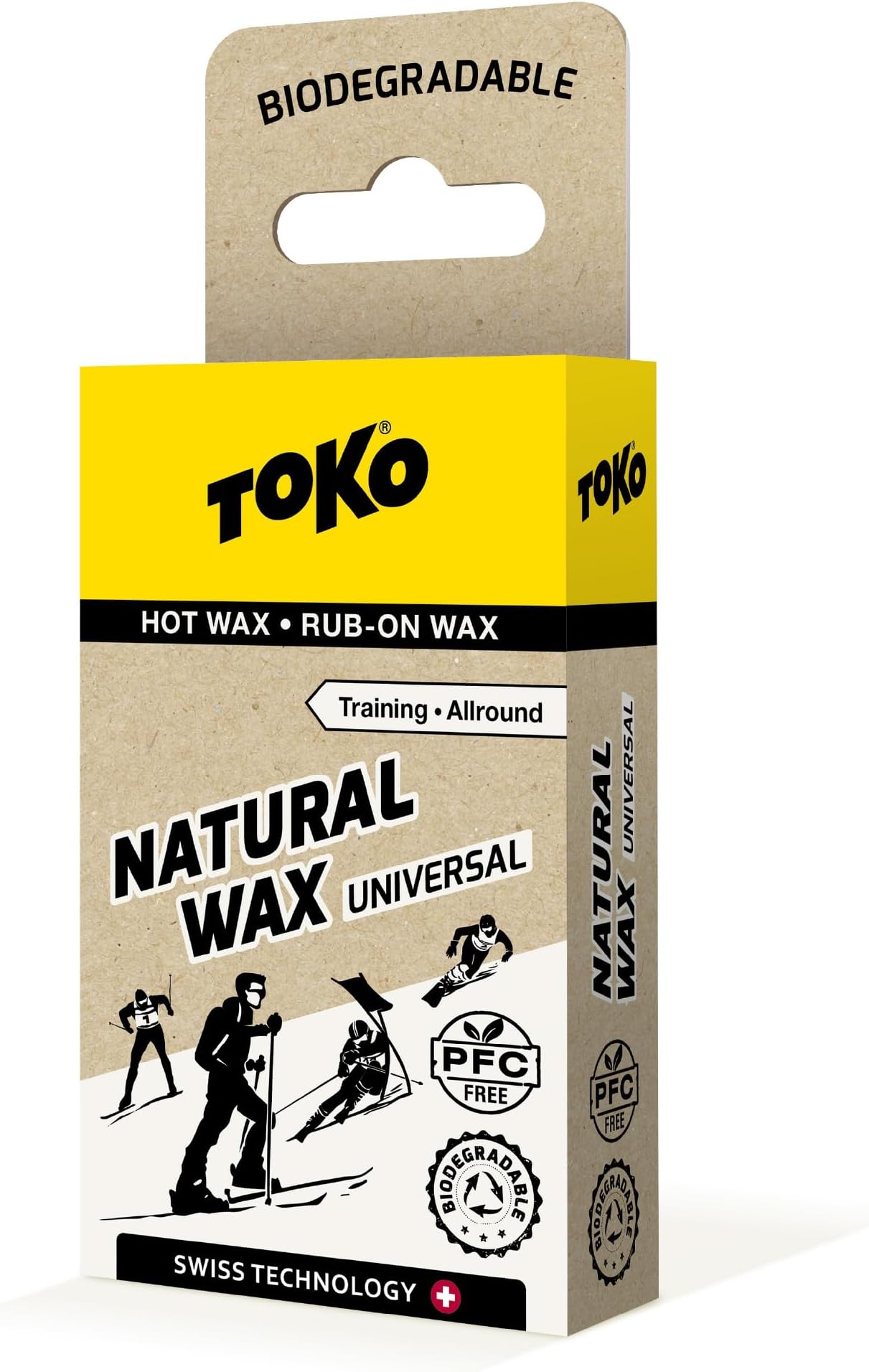 Natural Wax - Universal Plant Based Ski Wax for All Snow Types & Conditions (40g)