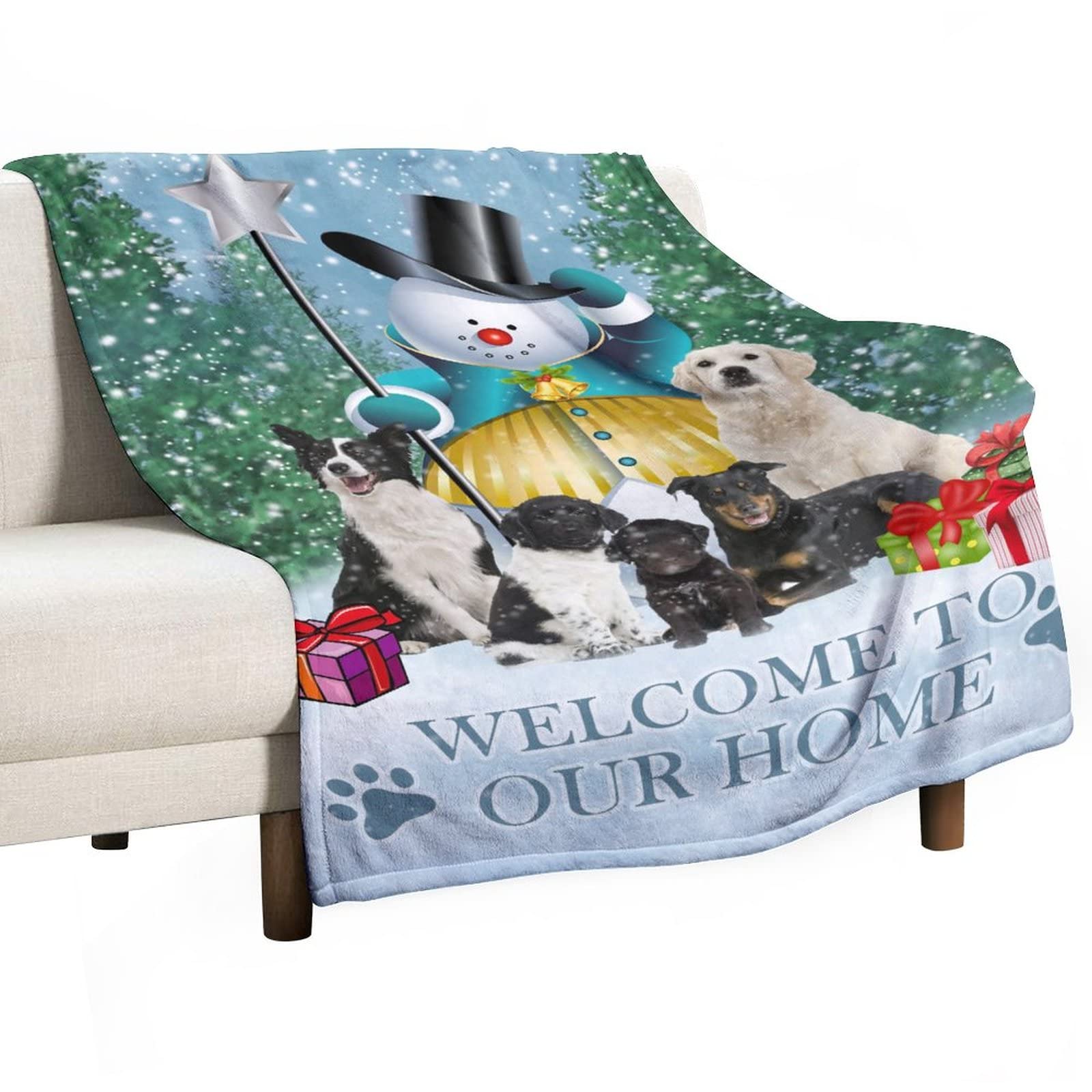 Couverture d'hiver double face en flanelle pour lit et canapé