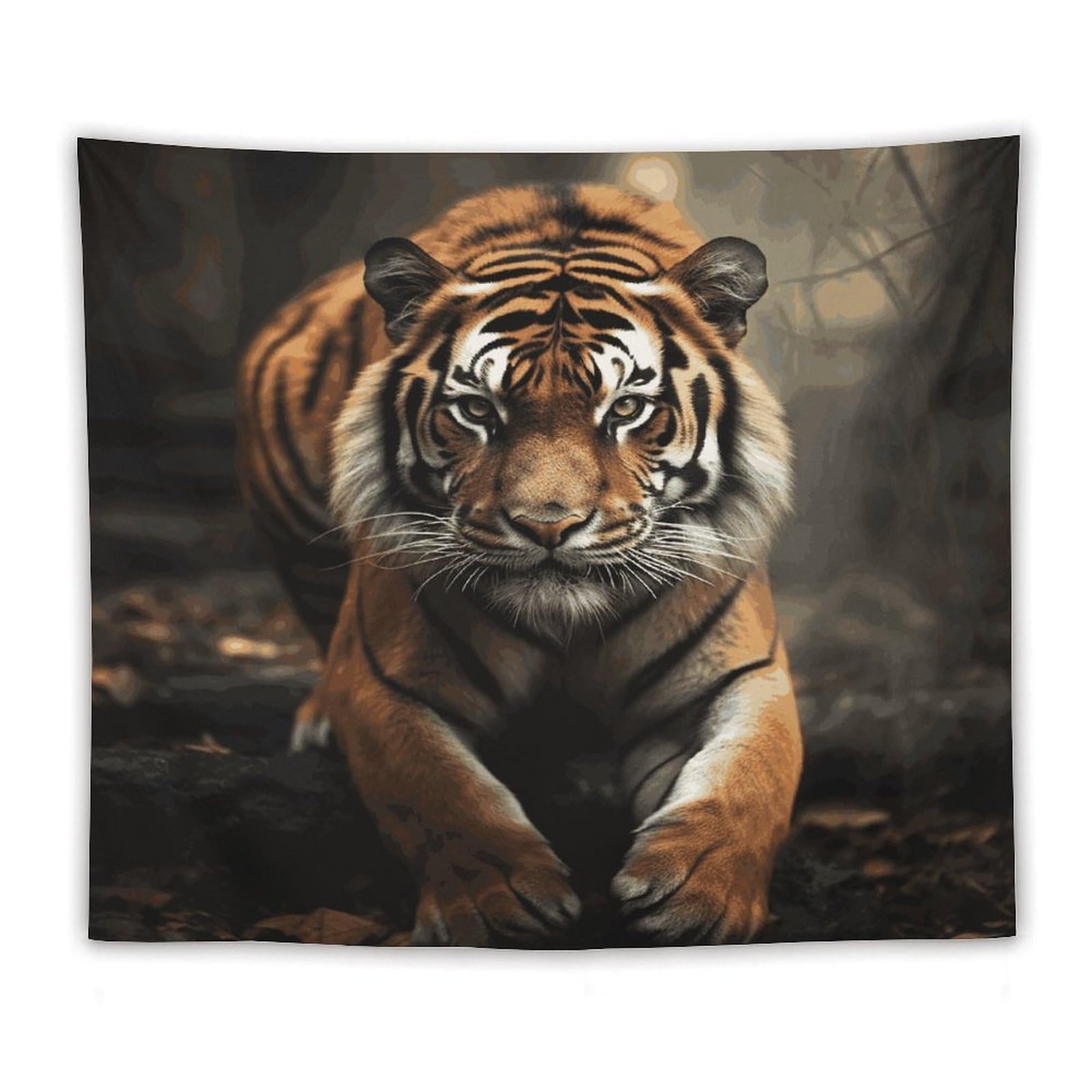 LDGSUPH Wild Animals Tiger Tapestry Wall Hanging Decor Anti-fading Aesthetic Wall Tapestries Fashion Wall Blanket Decor Modern Wall Art Tapestry for Bedroom Home Decor 50"x60"