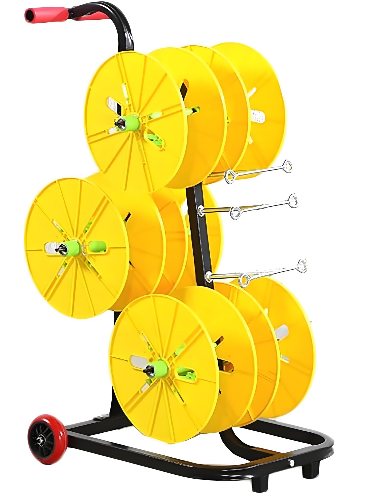 Distributeur de bobines de tuyau et câbles électriques pour entrepôt