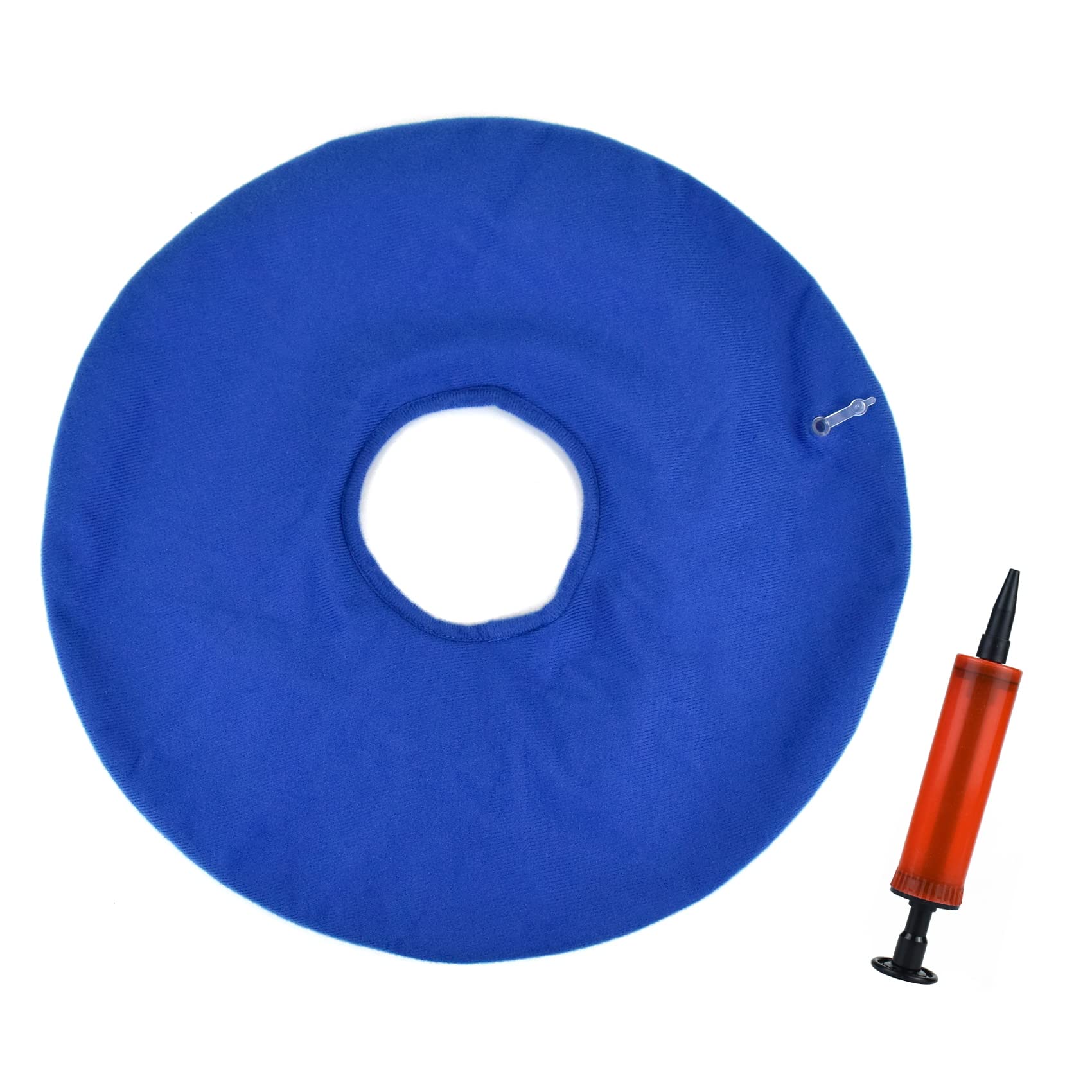 WATAWATA Portable Inflatable Cushion donut cushion pressure cushions for bottoms Donut Shape, Comfortable Sitting, Pressure Relief, Suitable for All (Blue)