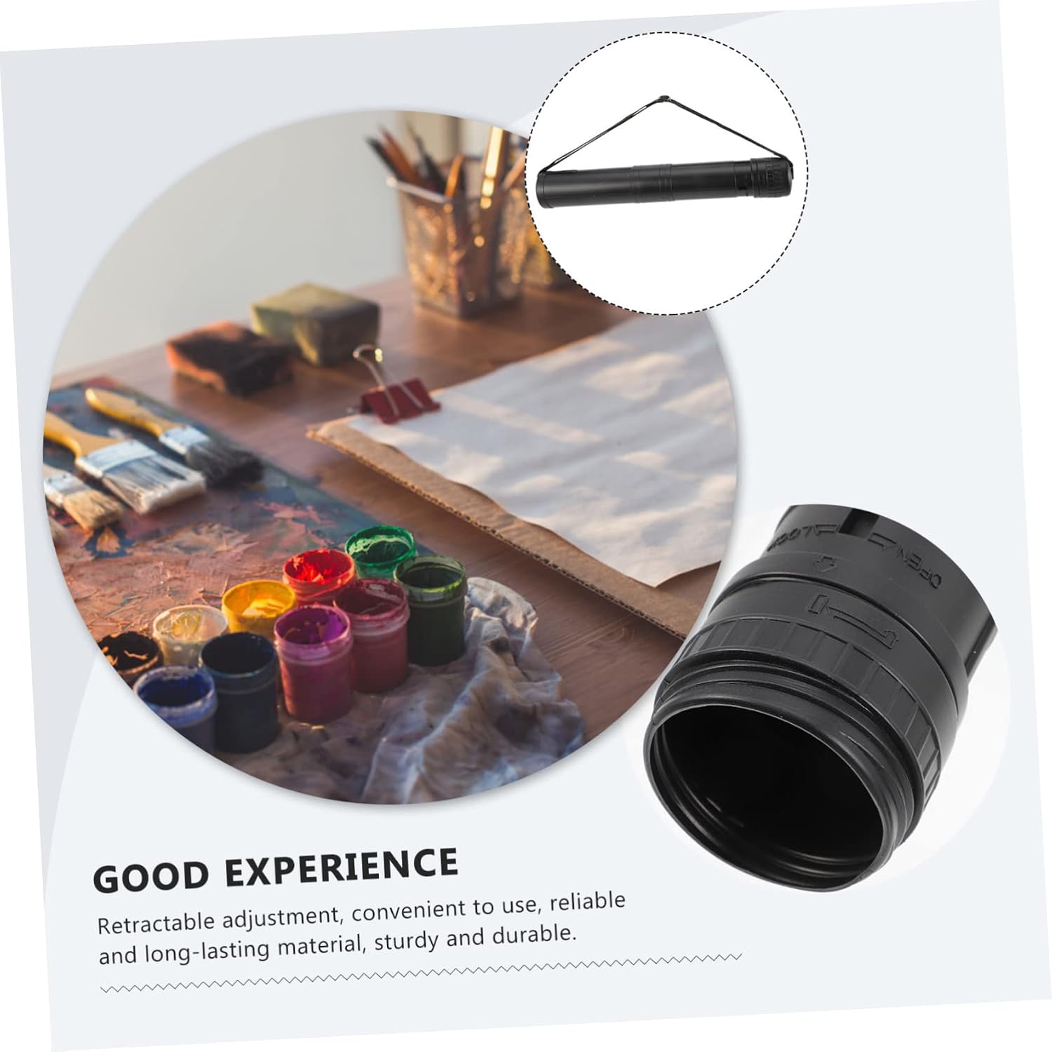 Veemoon Flexible Poster Tube Portable Art Storage for Drawings Posters Maps Documents