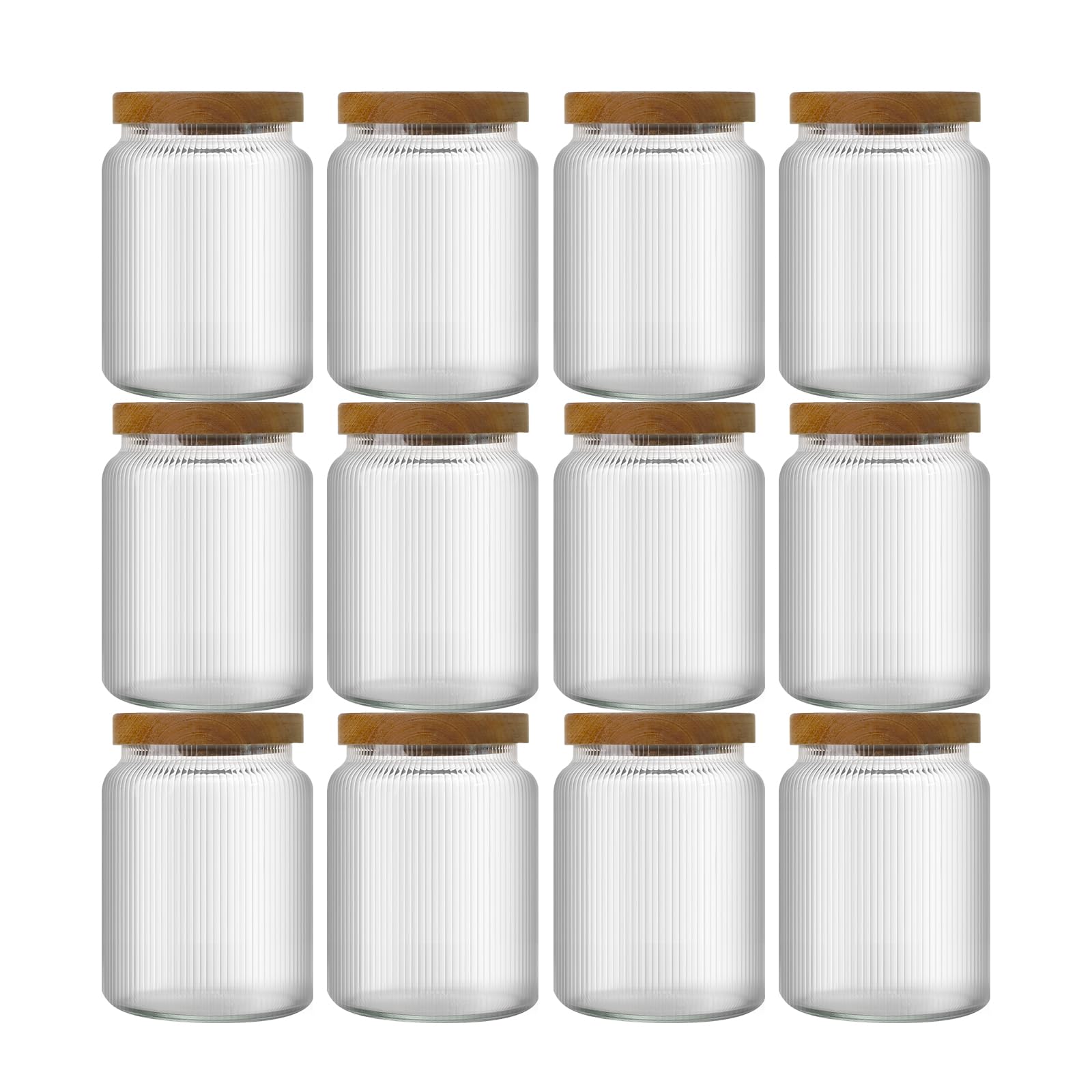 pantrytine Glass Food Storage Containers with Lids (12, 0.5L*12) โ image 1