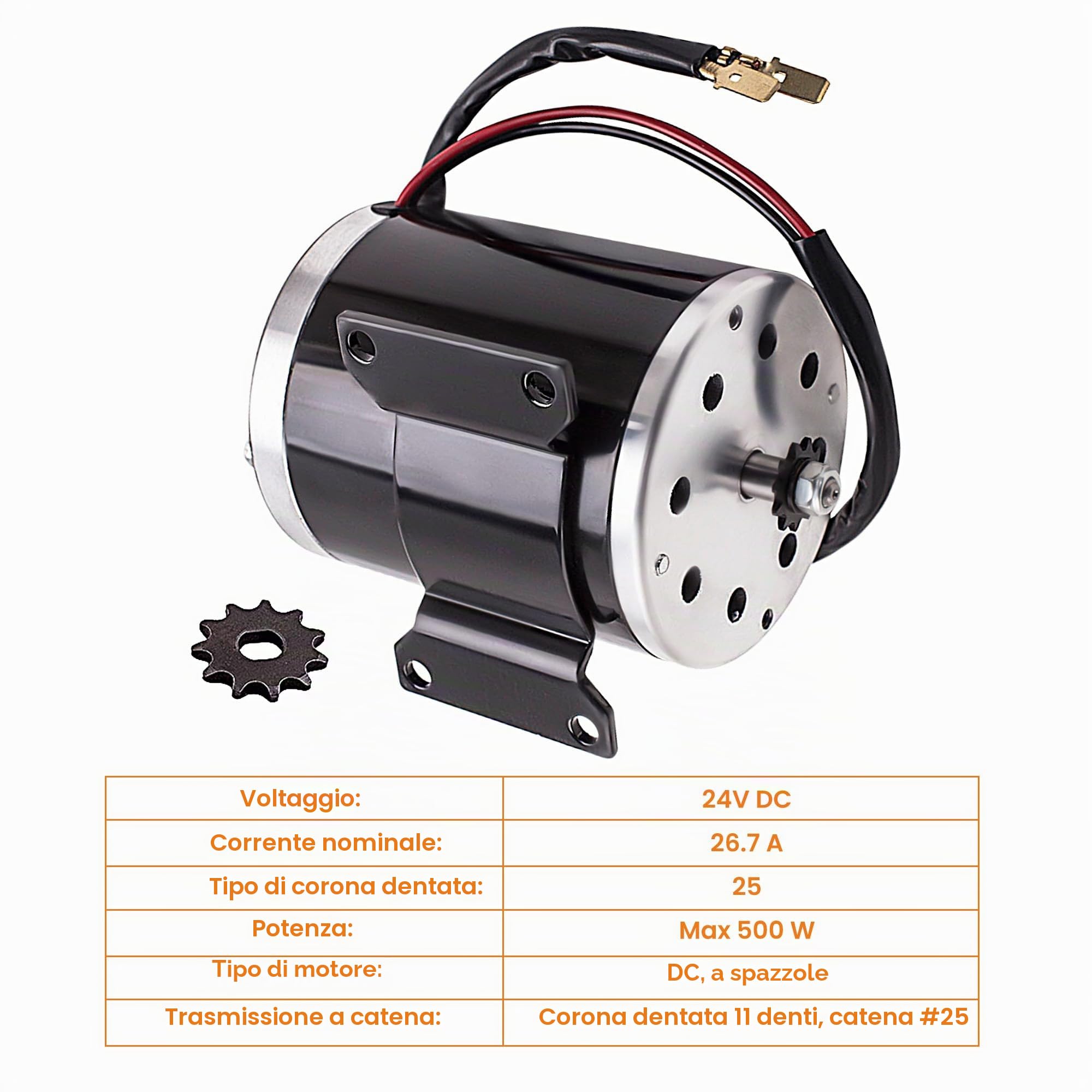 maXpeedingrods DC Motor E-Scooter Scooter Elettrico Motore con supporto Motore elettrico
