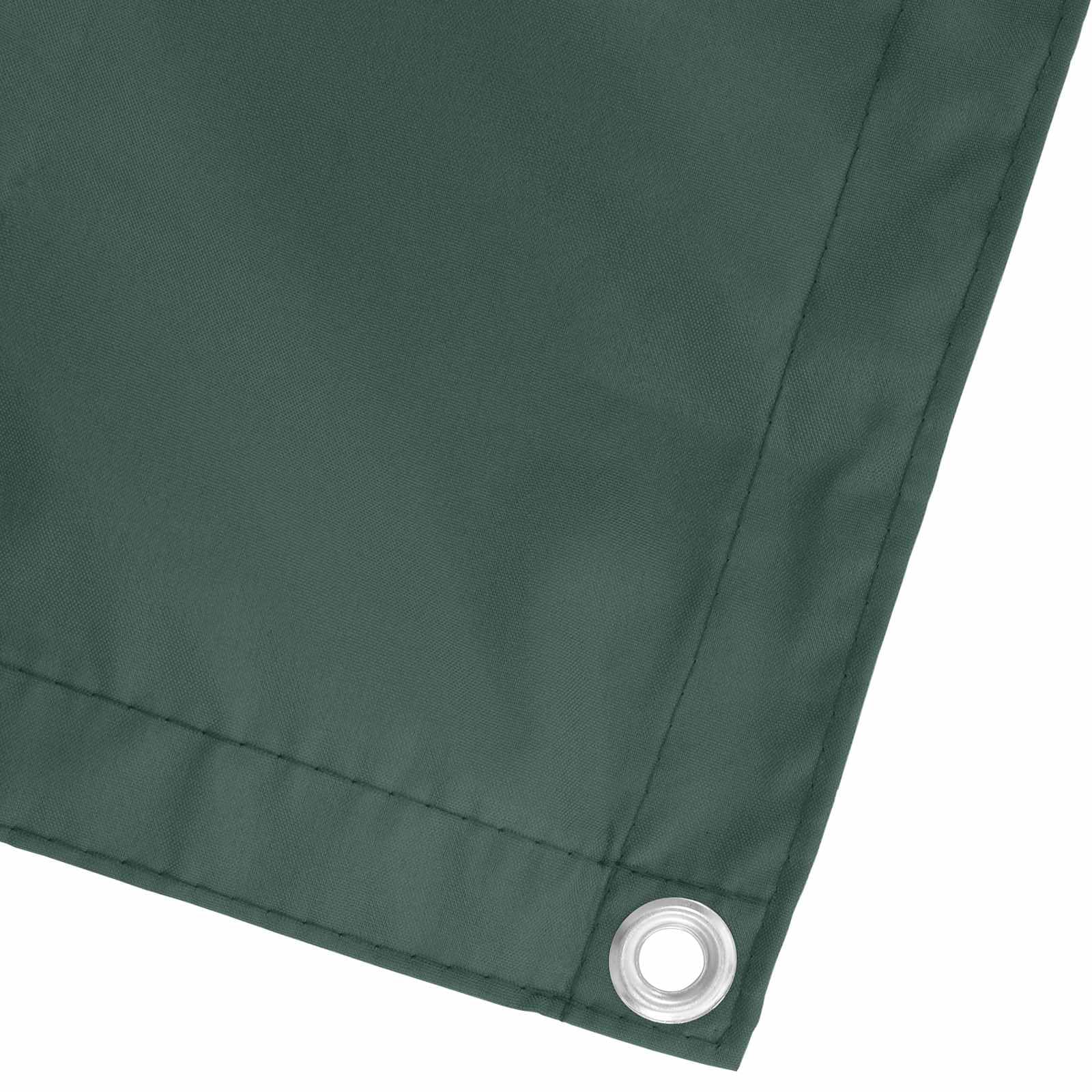 vidaXL Pantalla de Balcón Verde Oscuro 100 x 400 cm Tela Oxford, Panel de balcón Moderno, Resistente a UV, Agua y Durable, solución de Sombra para jardín, terraza, Patio