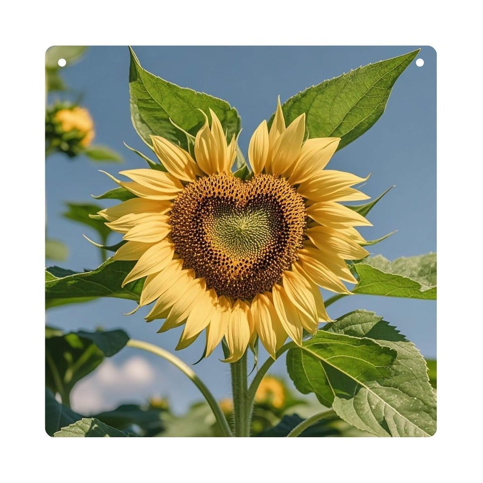 Heart Shaped Sunflower Hanging Ornament Wall Decor Pendant