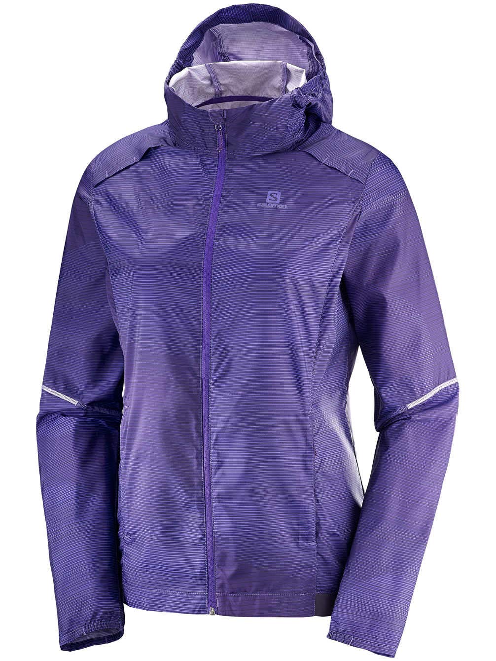 SALOMON Agile Wind Print Hoodie W Sudaderas atléticas Mujer