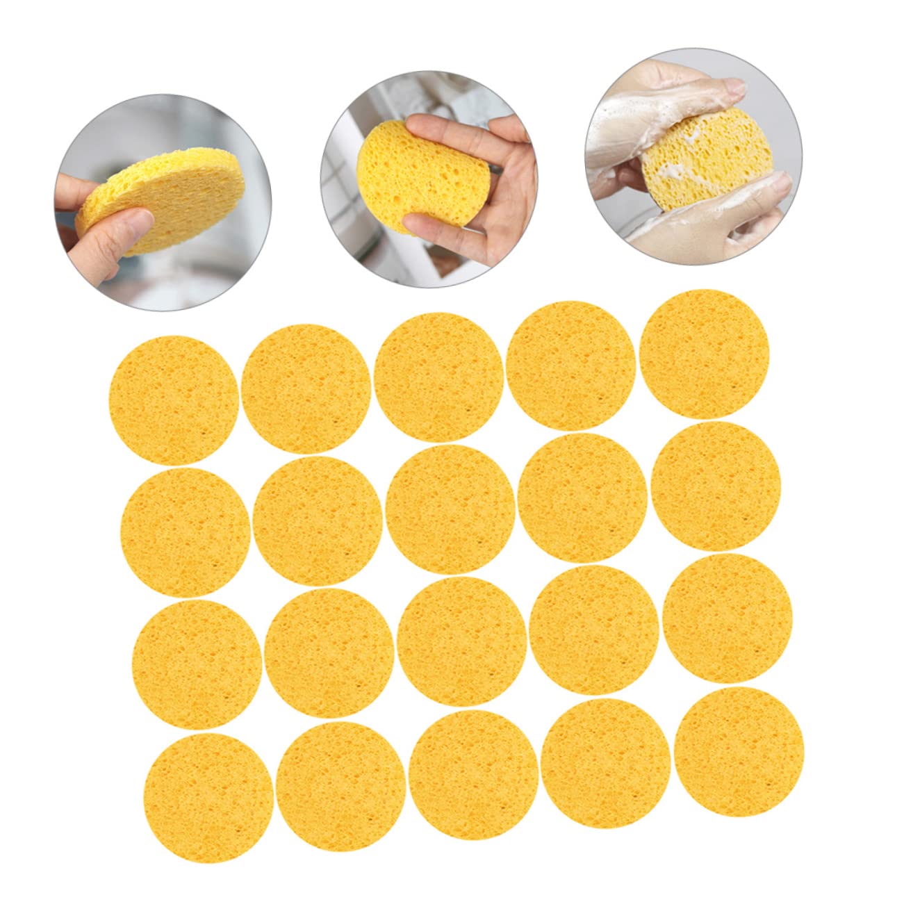 FRCOLOR 5 Set Di Spugne Per Il Trucco Spugne Riutilizzabili Per Il Viso E Per La Rimozione Del Trucco 20 Pezzi * 5