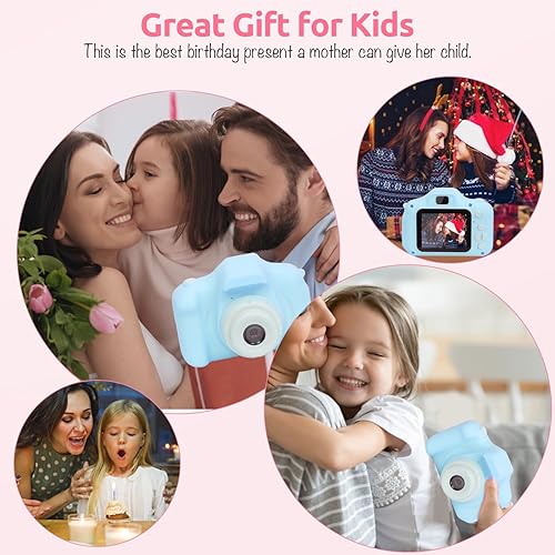 Miniatura 3 de Uyeyuy Cámara selfie para niños, regalos de cumpleaños de Navidad para niños, cámaras de video digitales HD para niños pequeños, buenos juguetes