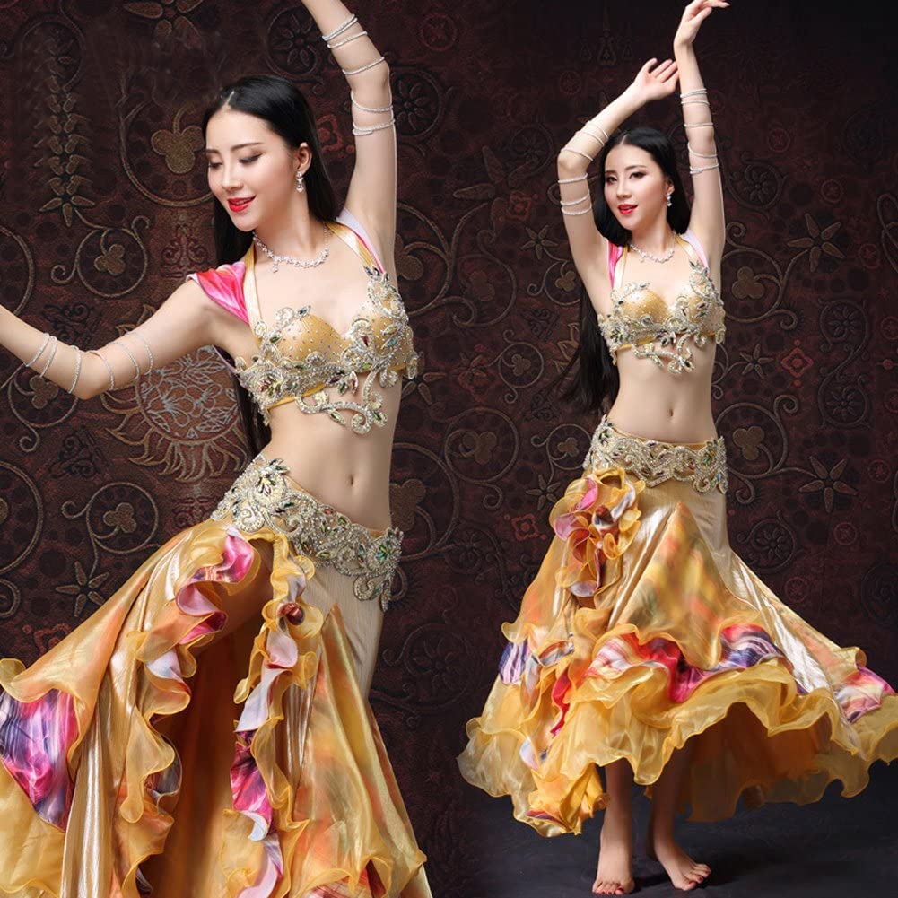 Amazon.co.jp: DEBLE豪華 ベリーダンス衣装セット インドダンス