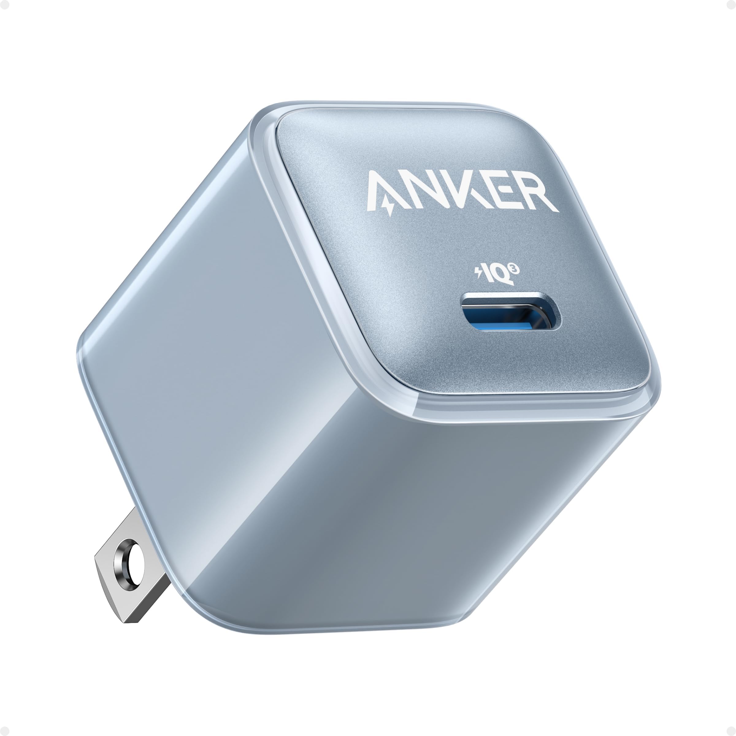 Anker USB C Charger Block, 20W PIQ 3.0 Compact Fast Charging for iPhone 17/16/15 and More Series, Galaxy, Pixel 4/3, iPad (Cable Not Included)