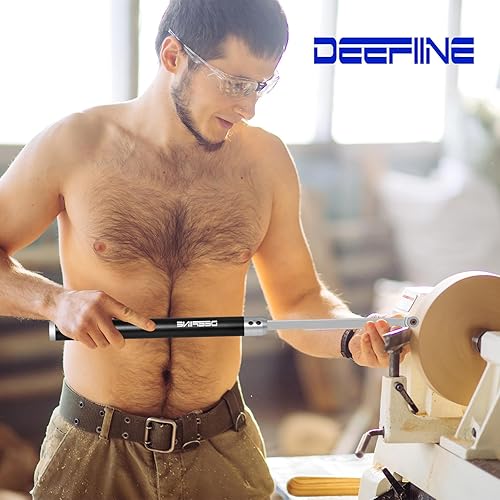 Miniatura 6 de DEEFIINE Juego de 2 herramientas de tronco de madera de carburo, mango de agarre, acepta barra de herramientas de torneado cuadrada de 0.394