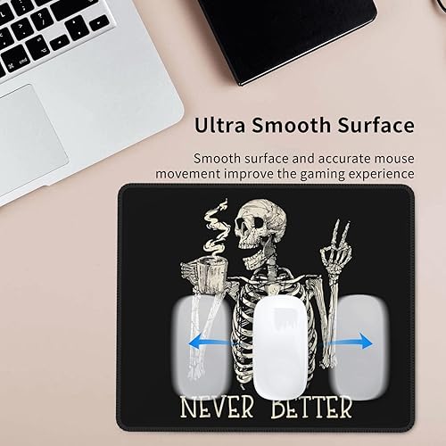 Miniatura 9 de Alfombrilla de mouse Forest Ghosts, bonita alfombrilla de mouse para mouse inalámbrico, rectangular impermeable para escritorio con base de goma