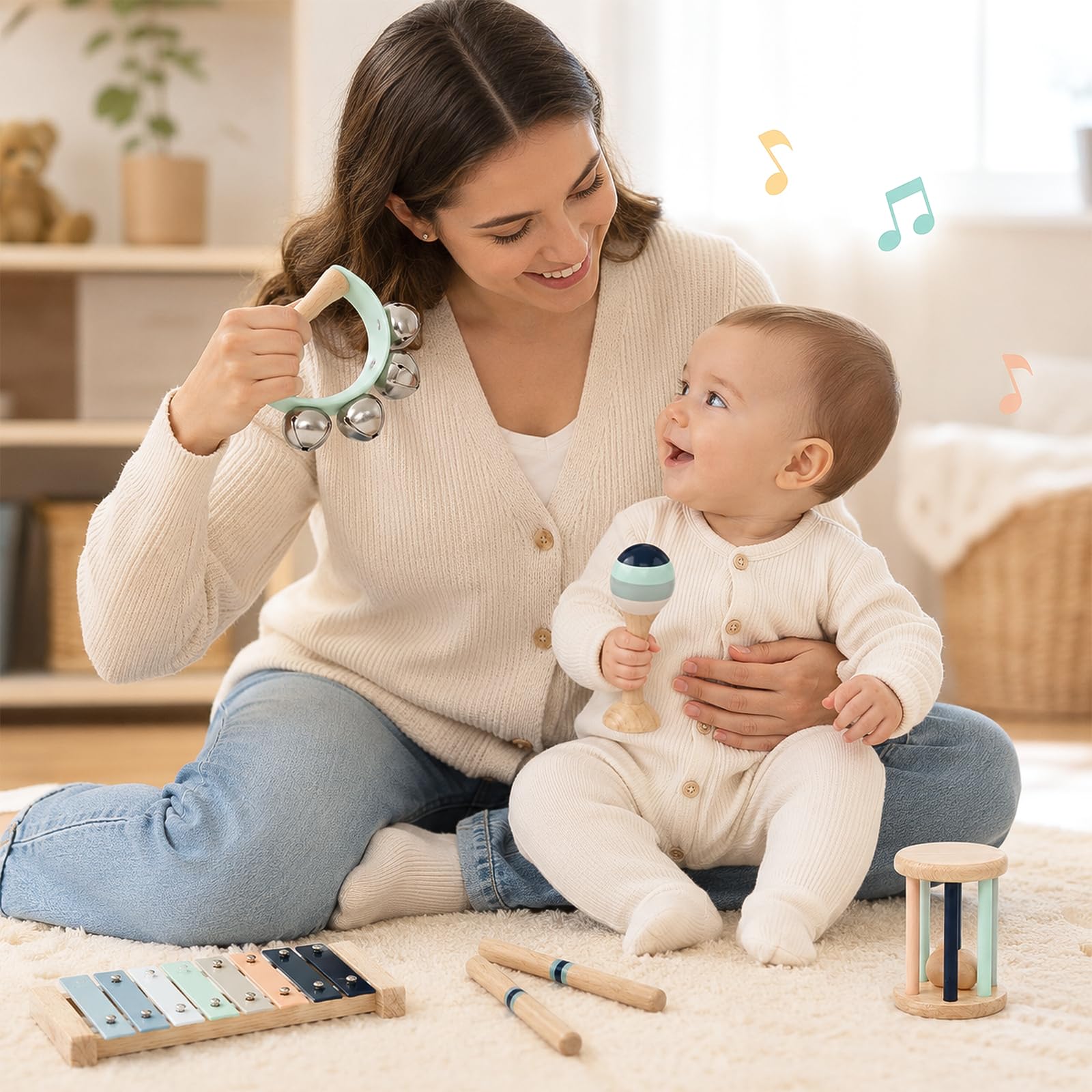 Gioco Musicale In Legno 12 In 1 Per Bambini, Giochi Montessori Sensoriale