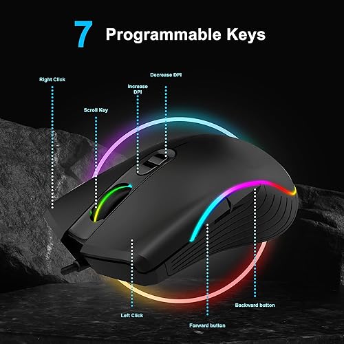 Miniatura 4 de HP EliteDesk - Computadora con luces RGB de escritorio, procesador AMD serie A, 16 GB de RAM, 1 TB SSD, Windows 11 de 64 bits, Wi-Fi, teclado y