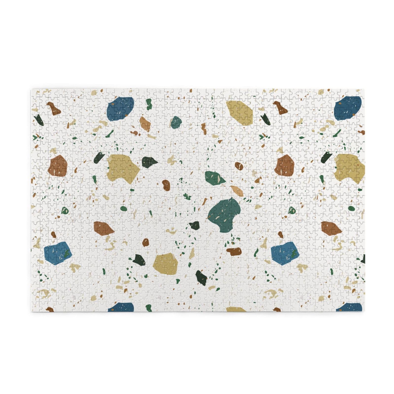 Gioco di puzzle per adulti, puzzle impegnativi, puzzle da 1000 pezzi, motivi terrazzo senza soluzione di continuità, marmo classico italiano