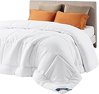 Bedsure Queen Comforter Duvet Insert - All Season Down Alternative Quilted Bedding, GentleSoft Fill, 8 Tabs, White 88x88