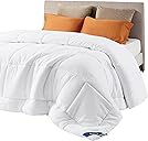 Bedsure Comforter Duvet Insert - Quilted Comforters Queen Size, All Season Duvet, Down Alternative Bedding, with 8 Tabs, Gifts for Women/Men, White, Queen 88 x 88 Inches