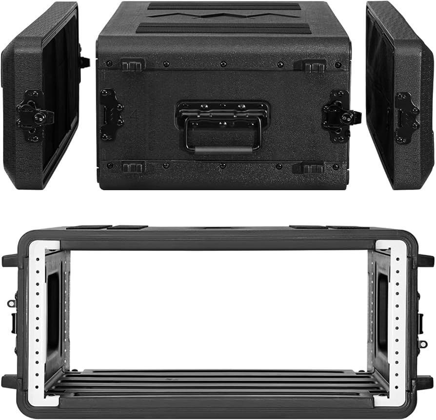 Amazon.co.jp: ECGOIOE 4U ラックケース 浅い 深さ17インチ ラック