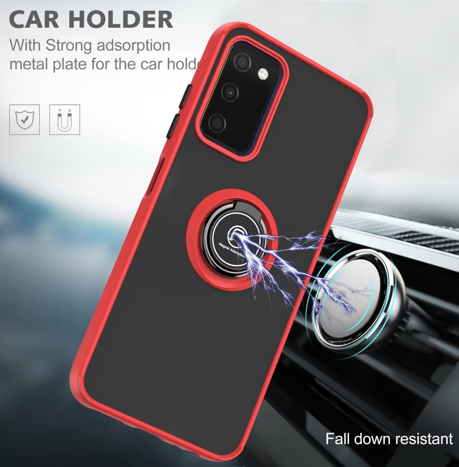 RankOne Custodia A Portafoglio per Realme 14 Pro 5G (6.77 Inches), Custodia Magnetica in Pelle Blu