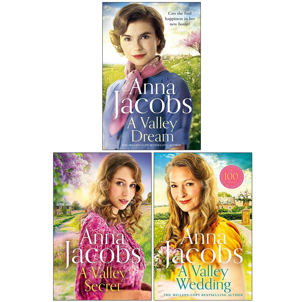 Anna Jacobs Backshaw Moss Series 3 Books Collection Set (A Valley Dream, A Valley Secret, A Valley Wedding)