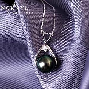 Gifts for wife women anniversary tahitian black pearl necklace mom girlfriend her fine jewelry mothers day valentines christmas birthdays gift  urban country home decor