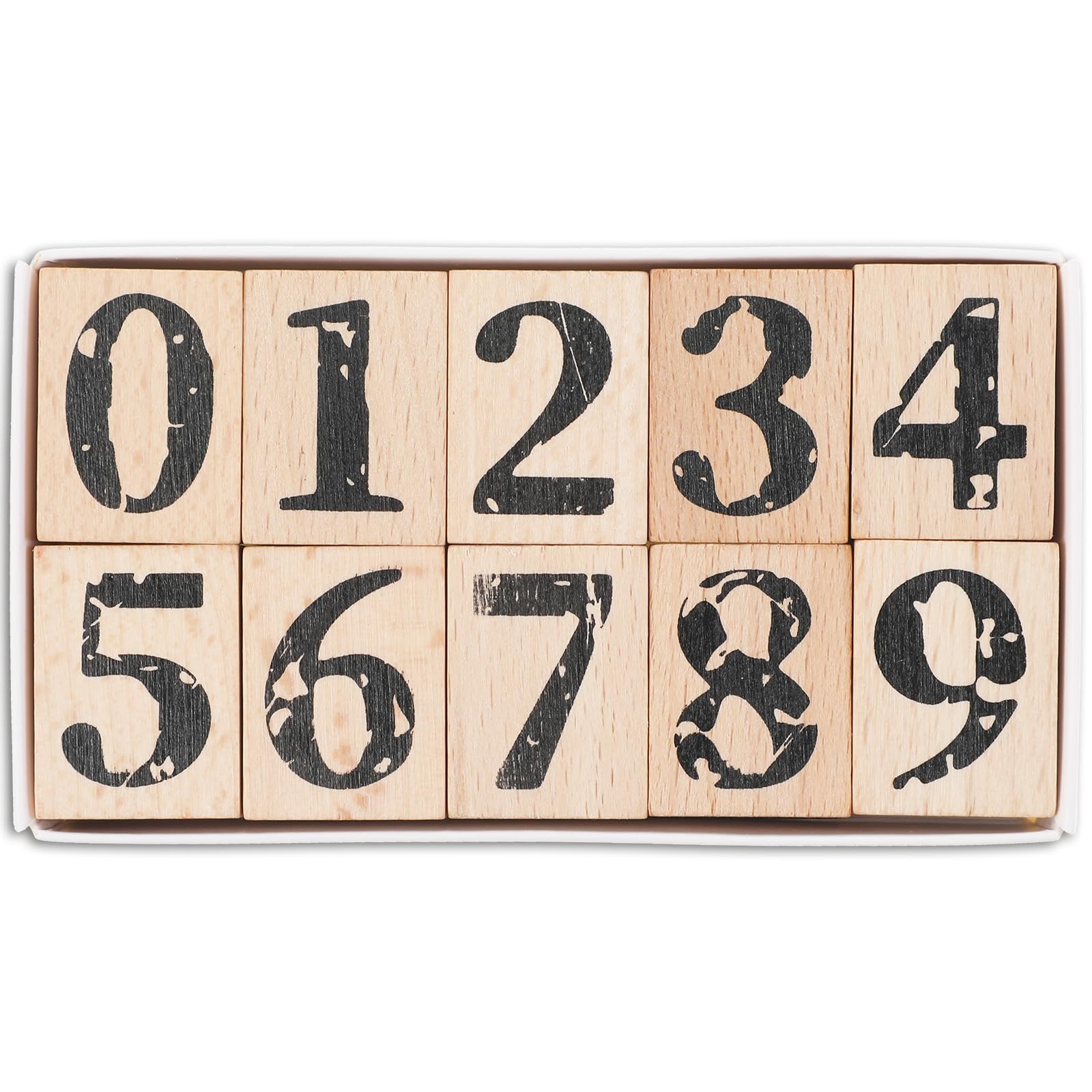 42 Holzstempel Set – Alphabet, Zahlen & Symbole Für Karten, Scrapbooking Und Bastelprojekte