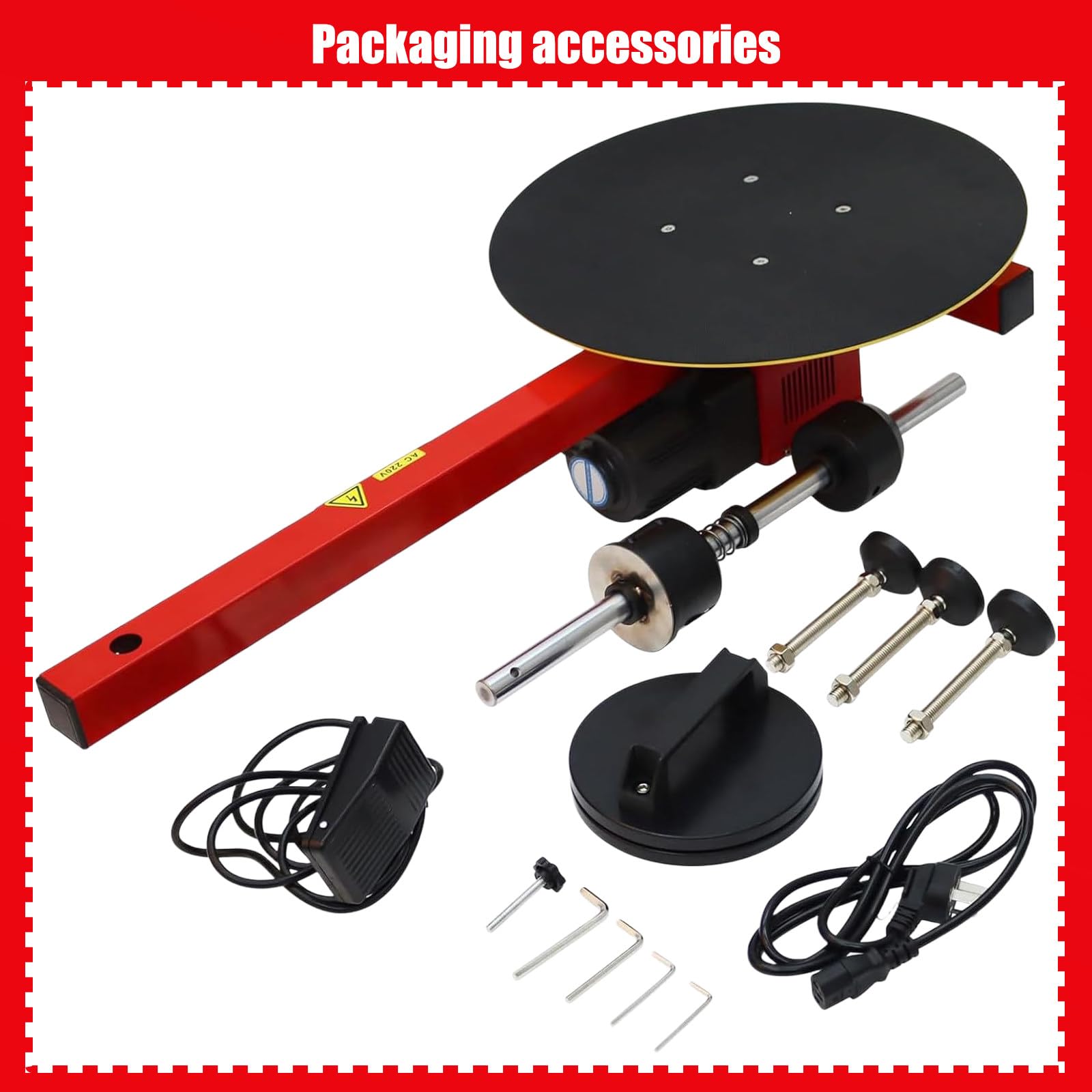 Empacadora con Dispensador De Film Estirable, Plato Giratorio para Palets con Diámetro de 40 Cm, Compatible con Film de hasta 70 Cm de Ancho para Paquetes, Cajas No-stretch-film-220V