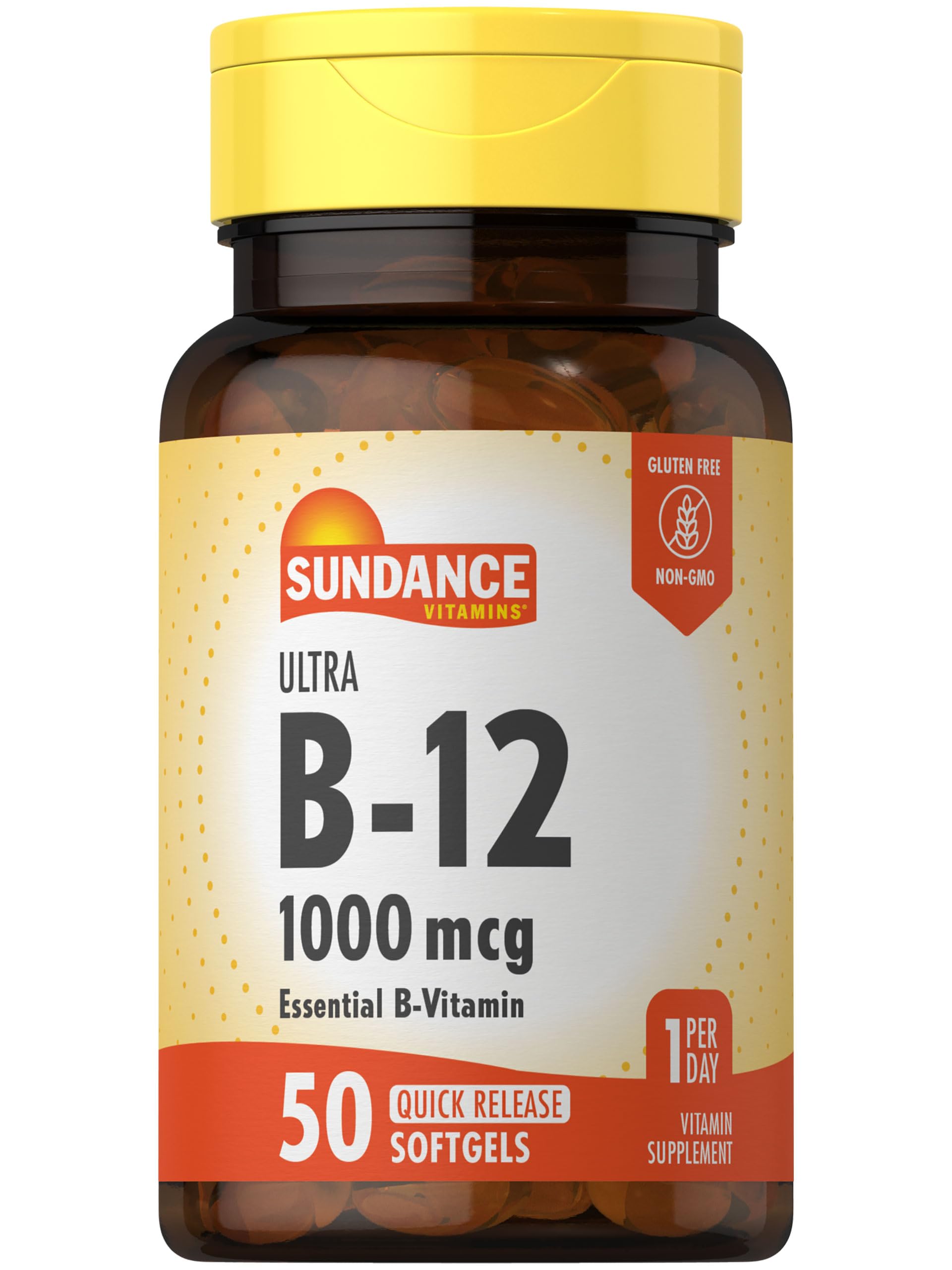 Sundance Vitamin B12 | 1000 mcg | 50 Quick Release Softgels