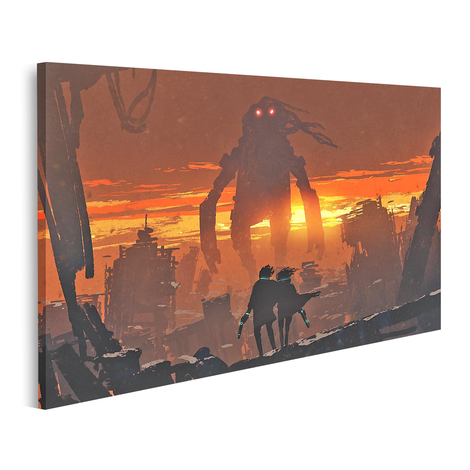 Tableau sur toile robot géant pour décorer un mur de gamer