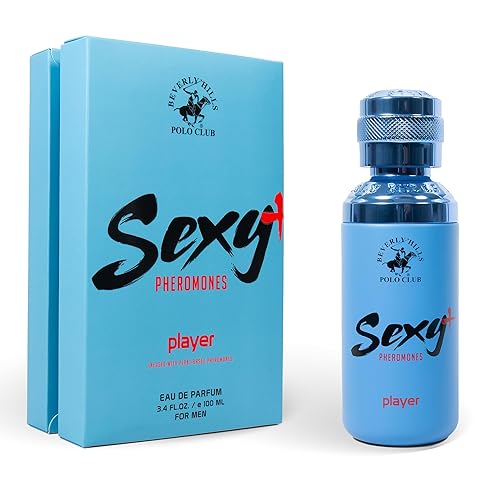 Beverly Hills Polo Club Sexy + Pheromones Player EDP Spray - Colonia de feromonas para hombres con aceites esenciales naturales, aroma fresco de