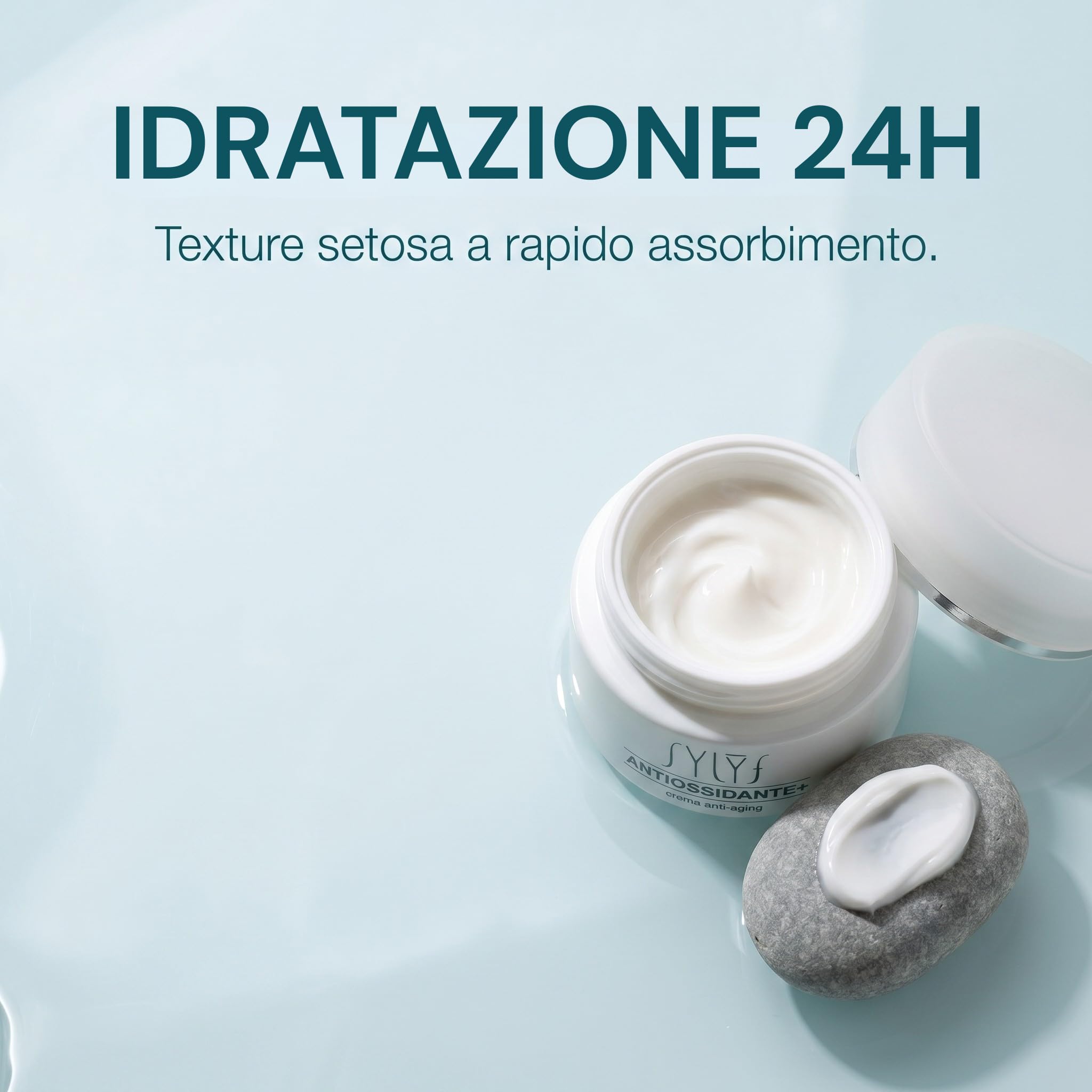 SYLYF Crema Antiossidante+ Crema Viso 24H | Idratante e Antiossidante | Pelle Idratata e Protetta | Base Make-Up | Tutti i Tipi di Pelle | 40 ml