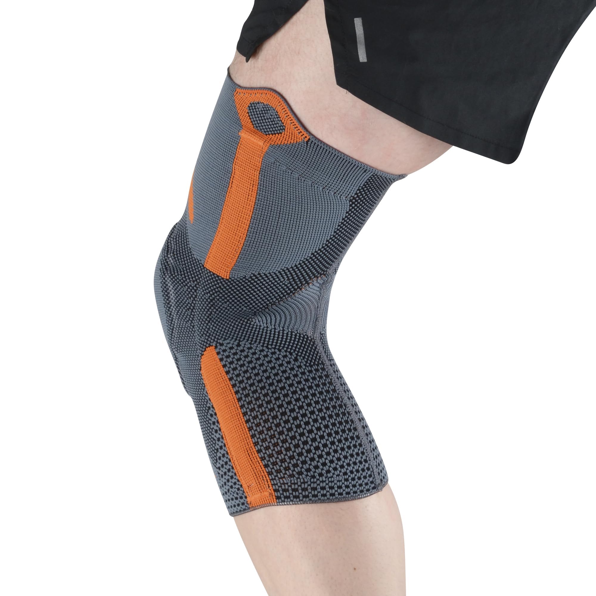Thuasne Sport - Genouillère Rotulienne Renforcée -Tendinopathie, Instabilité Rotulienne Légère - Tricot Compressif - Indice de Maintien 2/3 - Dispositif Médical CE