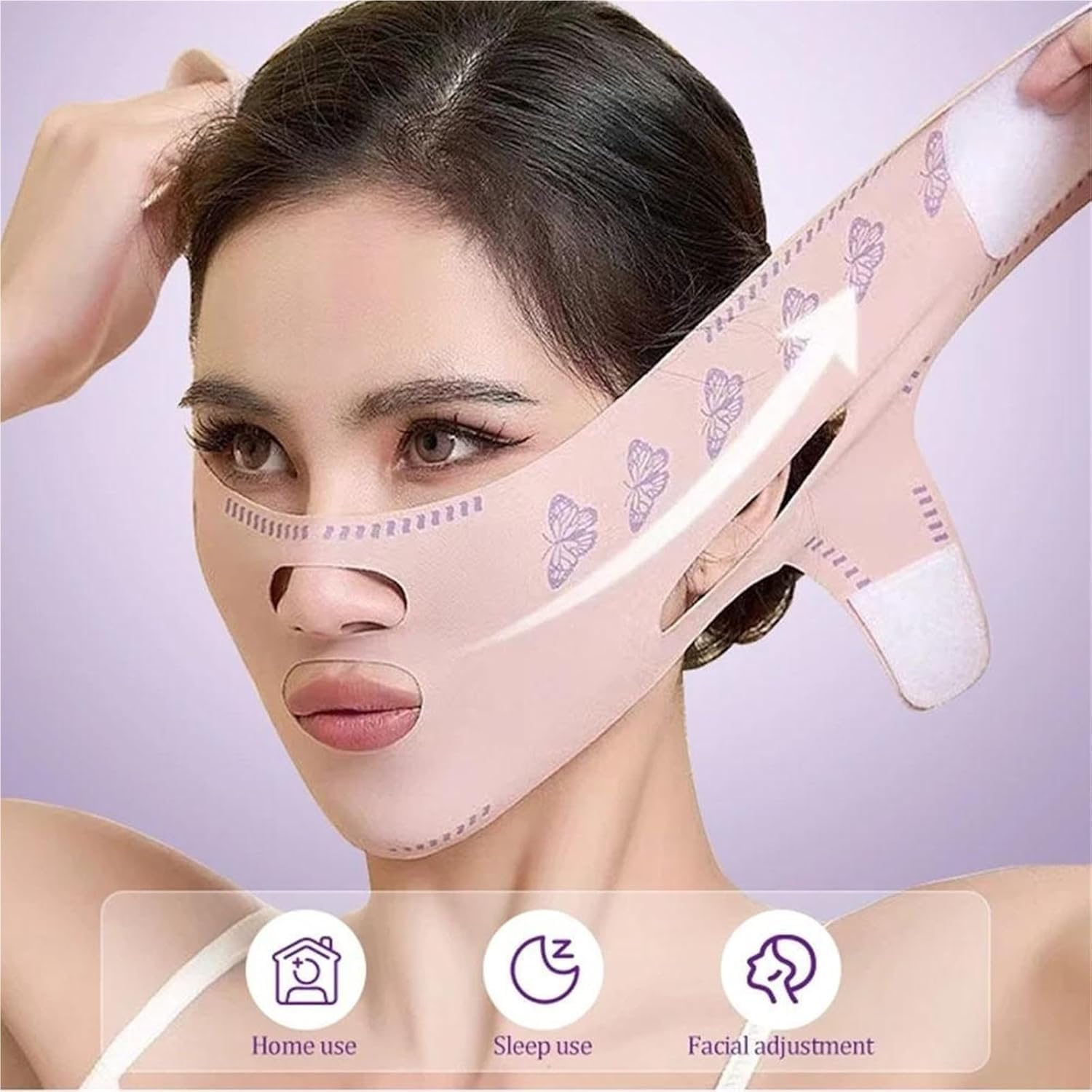 Chin and Cheek Slimming Bandage | V-Shape Contouring Sleeping Mask | Facial Firming Band