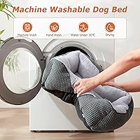 Vista 7 de MIXJOY Camas para perros pequeños y gatos, cama lavable para perros pequeños, cama relajante para perros de tamaño pequeño, camas suaves para gatos