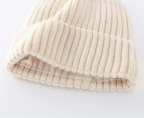Miniatura 5 de Connectyle Gorro de lana con forro polar para hombres y mujeres, gorro de lana de invierno de punto, gorro de reloj cálido