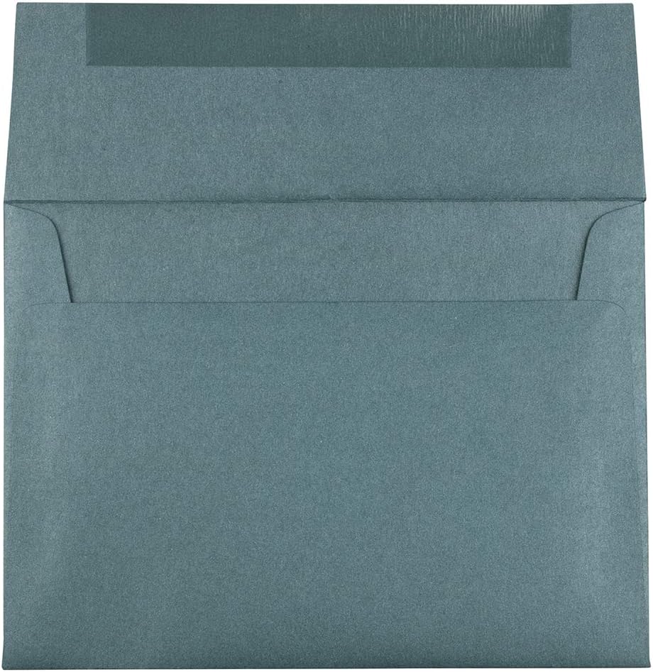 JAM PAPER A7 Metallic Invitation Envelopes - 5 1/4 x 7 1/4 - Malachite Deep Green Stardream - 25/Pack