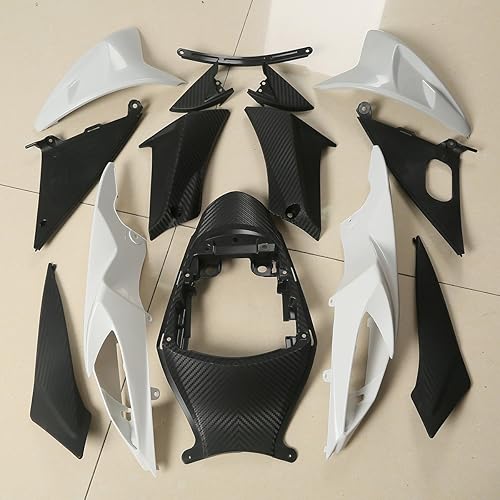 Miniatura 9 de TCT-MOTORPARTS Injection Unpainted Fairing Bodywork Kit Fit For Ducati 848 1098 1198 2007-2012